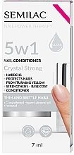 Парфумерія, косметика Кондиціонер для нігтів - Semilac Nail Power Therapy 5 In 1 Crystal Strong