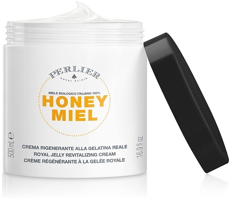 Зволожувальний крем для тіла "Мед" з маточним молочком - Perlier Honey Miel Rejuvenating Body Cream — фото N1