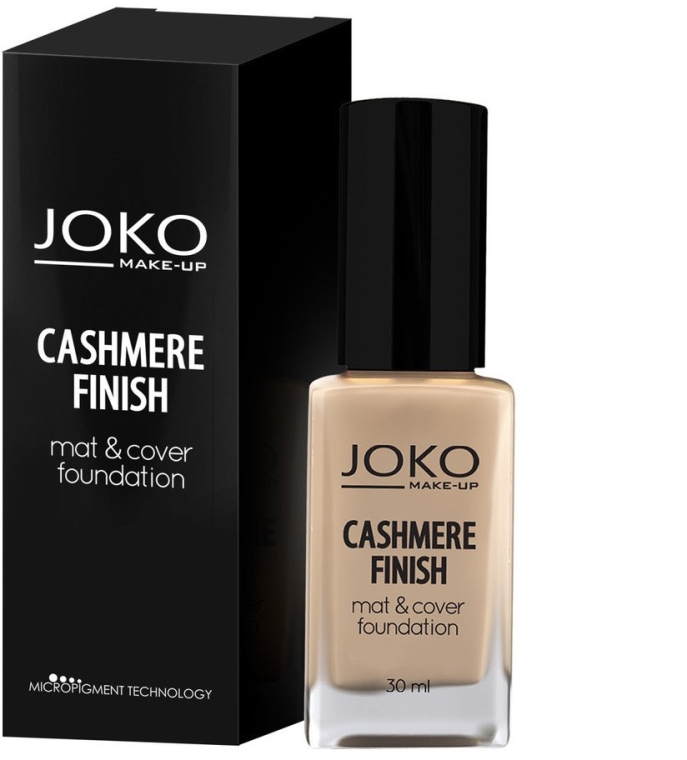 Тональний крем - Joko Cashmere Finish Mat & Cover Foundation — фото N1
