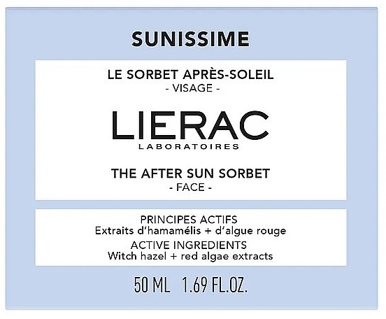Крем-гель для обличчя після засмаги - Lierac Sunissime The After Sun Sorbet — фото N2