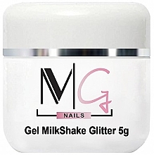 Гель камуфлювальний для нарощування - MG Nails Gel Milk Glitter — фото N1