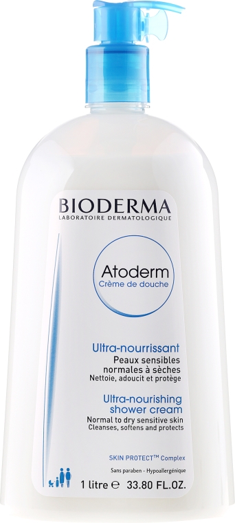 Очищающий крем - Bioderma Atoderm Ultra-Nourishing Shower Cream — фото N5