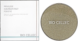 Омолоджувальний засіб для очей з колагеном у кушоні, кришечка золотого кольору - Bio Cellec Privilege IceCream Pact For Eye — фото N4