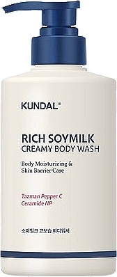 Увлажняющее молочко для душа "Ваниль" - Kundal Rich Soy Milk Body Wash Mellow Vanilla — фото N1