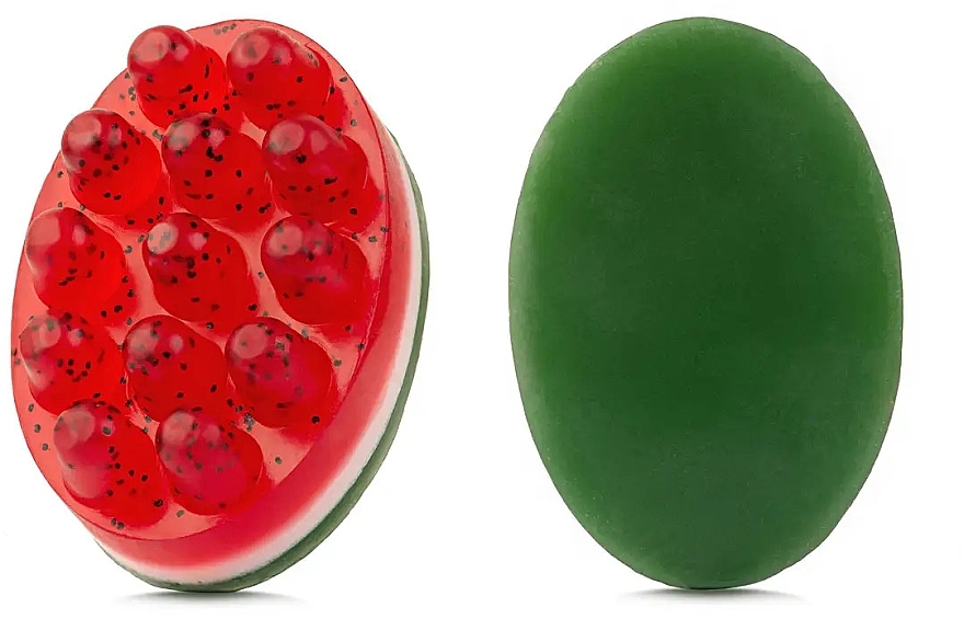 Антицеллюлитное массажное мыло "Арбуз" - BlackTouch Watermelon Slice Soap — фото N1