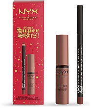 Духи, Парфюмерия, косметика Набор для макияжа губ - NYX Professional Makeup Gimme Superstars! (lip/gloss/8ml + lip/liner/1g)