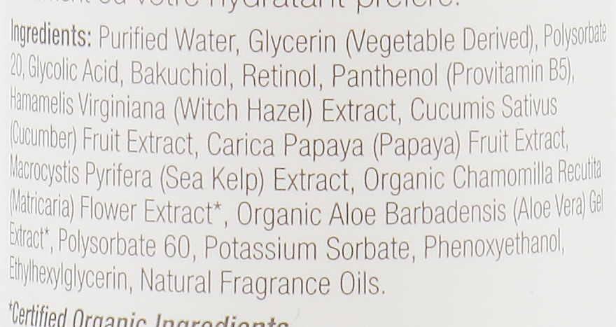 Тонік з вітаміном А, гліколевою кислотою й екстрактом папайї проти зморщок - Derma E Anti-Wrinkle Toner — фото N3