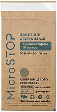 Крафтпакеты ЕСО с индикатором IV класса 60х100 мм, 100 шт - MicroSTOP — фото N1
