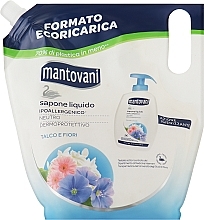 Рідке мило "Тальк і білі квіти" - Mantovani (рефіл) — фото N1