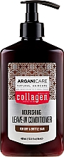 Незмивний кондиціонер для сухого і ламкого волосся - Arganicare Collagen Nourishing Leave-In Conditioner — фото N1