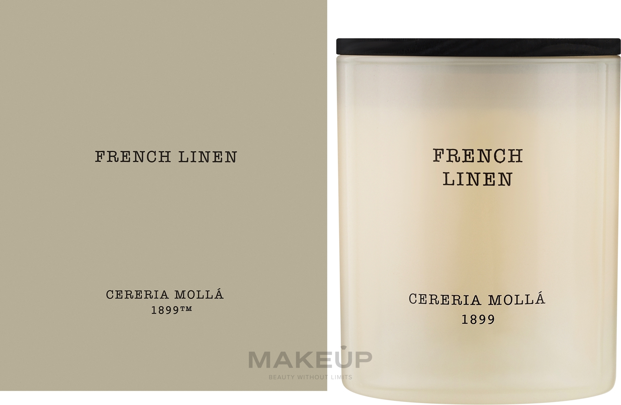 Cereria Molla French Linen - Ароматична свічка — фото 230g