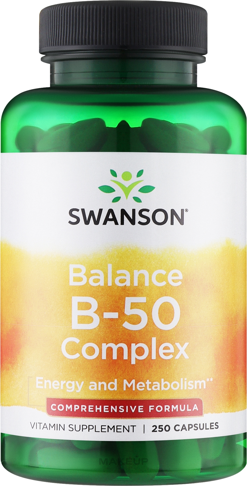 Комплекс витаминов группы В, в капсулах - Swanson Balance B-50 Complex Capsules — фото 250шт