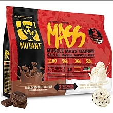 Гейнер - Mutant Mass 2 Flavours Triple Chocolate & Vanilla Ice Cream — фото N1