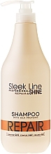 Шампунь для пошкодженого волосся - Stapiz Sleek Line Repair Shampoo — фото N4