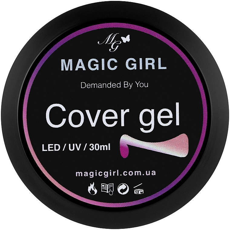 Гель для наращивания, 30 мл - Magic Girl Gel Nail Cover — фото N1
