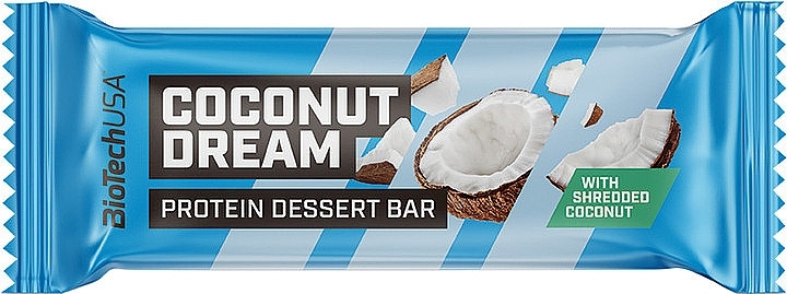 Протеиновый батончик "Кокосовая мечта" - BiotechUSA Protein Dessert Bar Coconut Dream — фото N1