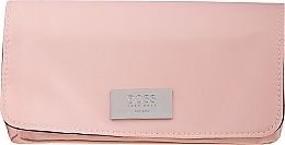 ПОДАРУНОК! Набір пензлів у косметичці - BOSS Pouch Makeup Bag Pink 3 Brushes Travel Bag — фото N1