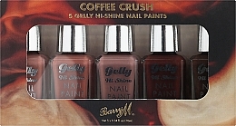 Парфумерія, косметика Barry M Coffee Crush Nail Paint Gift Set (n/paint/5x10ml) - Подарунковий набір для нігтів