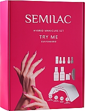 Парфумерія, косметика Набір, 9 продуктів - Semilac Try Me Customized Manicure Kit