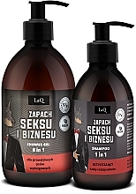 Набір - LaQ Doberman Sex & Business Black (sh/gel/500ml + shm/300ml) — фото N1