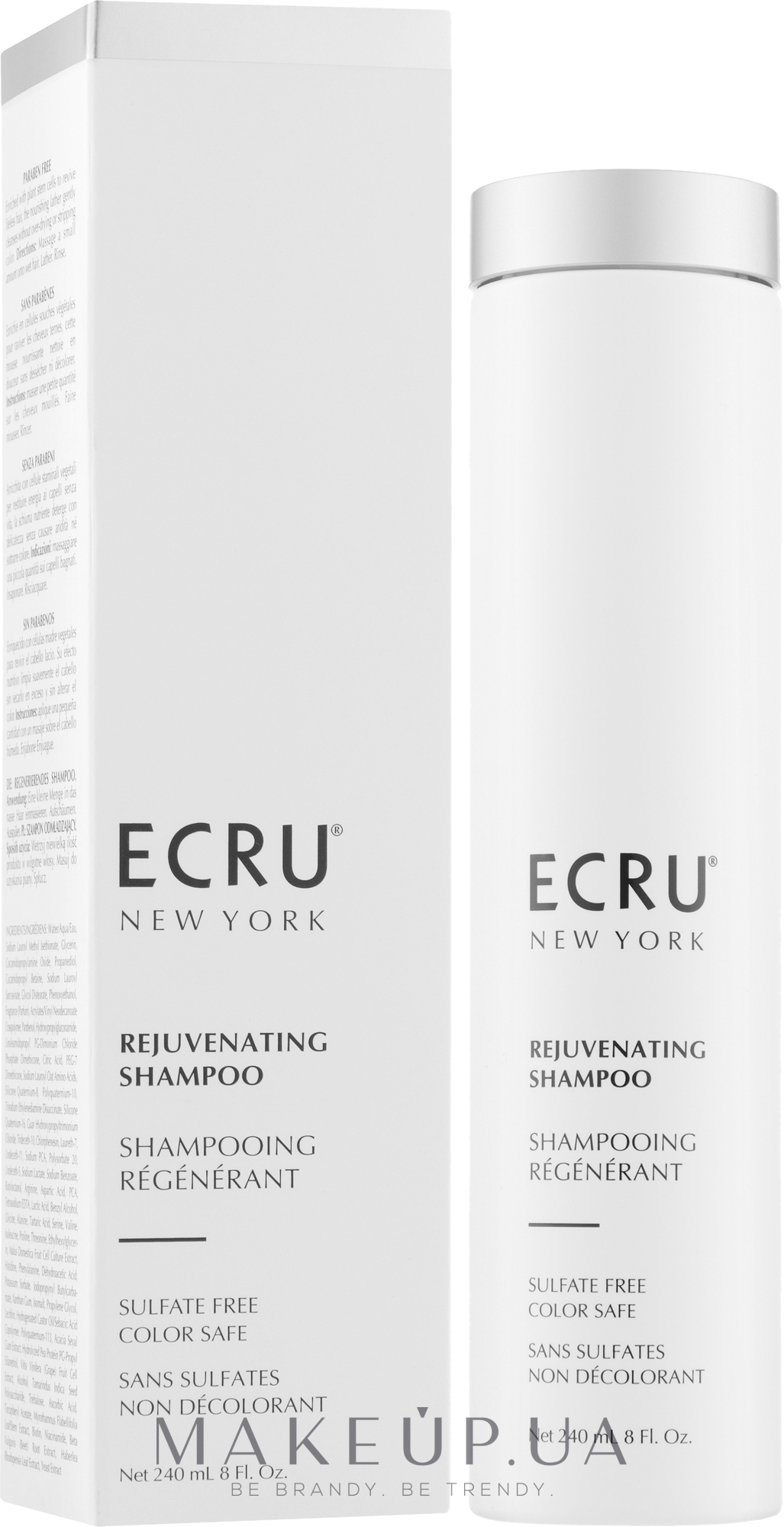 Відновлювальний шампунь для волосся омолоджувальний - ECRU New York Rejuvenating Shampoo — фото 240ml