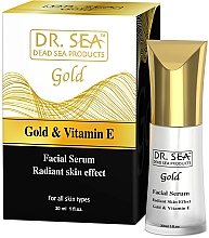 Сироватка для обличчя з золотом і вітаміном Е - Dr.Sea Gold & Vitamin E Radiant Skin Effect Serum — фото N1