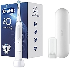 Парфумерія, косметика Електрична акумуляторна зубна щітка, біла - Oral-B iO Series 4