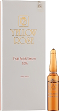 Сироватка для обличчя з фруктовими кислотами - Yellow Rose Fruit Acids Serum Ampoules 10% — фото N1