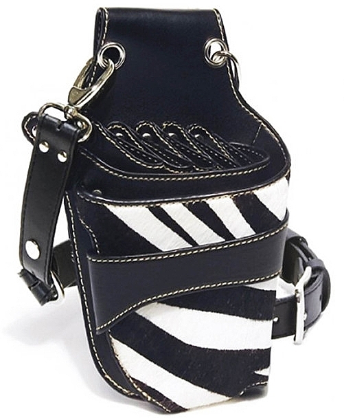 Перукарська сумка для інструментів "Зебра", чорна - Xhair Zebra — фото N1
