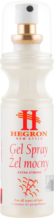 Гель-спрей, суперсильна фіксація - Hegron Gel Spray Extra Strong — фото N5