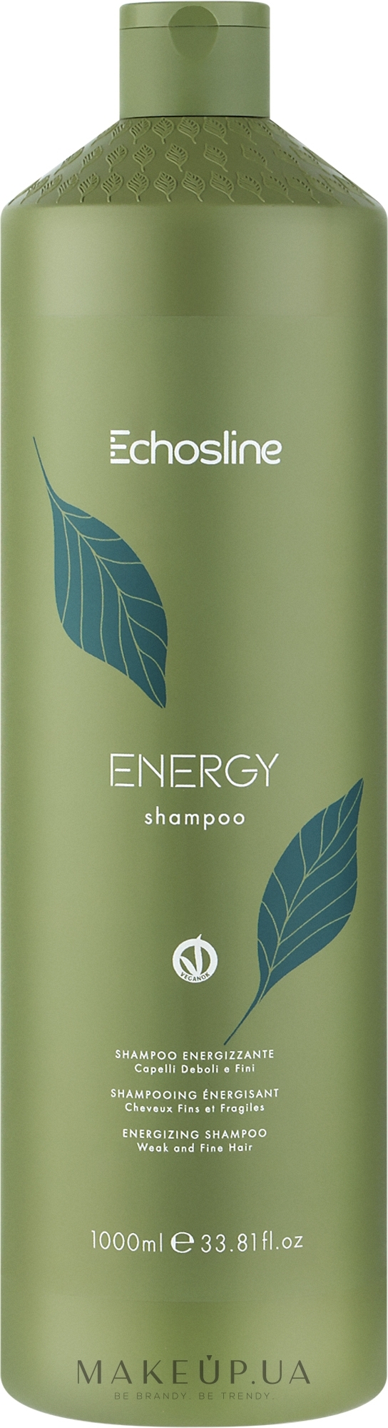 Шампунь для волос - Echosline Energy Shampoo — фото 1000ml