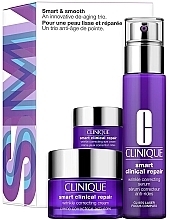 Духи, Парфюмерия, косметика Набор - Clinique Smart & Smooth Anti-Ageing (serum/30ml + cr/15ml + eye/cr/5ml)