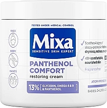 Крем для обличчя, тіла і рук - Mixa Panthenol Comfort Restoring Cream — фото N1