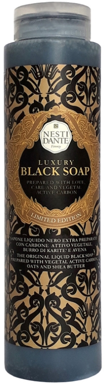 Рідке мило "Розкішне чорне" - Nesti Dante Luxury Black Soap — фото N1