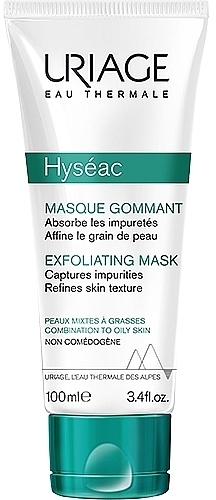 М'яка відлущувальна маска Hyseac - Uriage Combination to oily skin