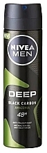 Духи, Парфюмерия, косметика Антиперспирант - Nivea Men Deospray Deep Black Carbon Amazonia