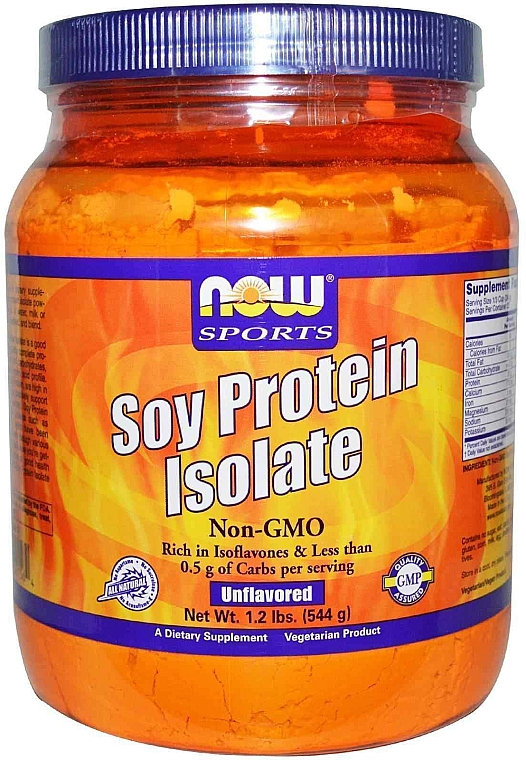 Изолят соевого протеина - Now Foods Soy Protein Isolate Unflavored — фото N1