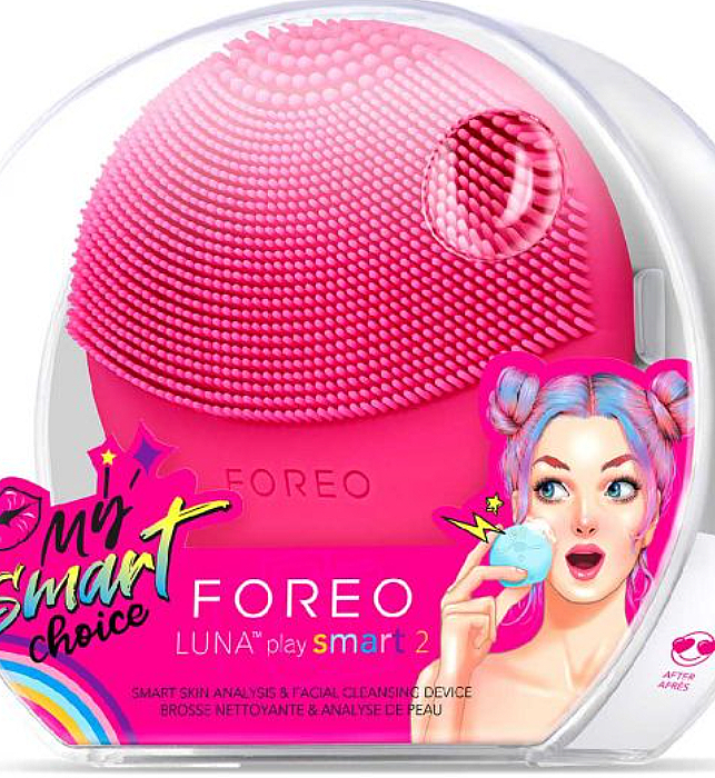 Очищающая насадка-щетка и массажер для лица - Foreo Luna Play Smart 2 Cherry Up! — фото N3