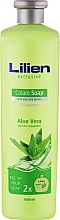 Жидкое крем-мыло "Алоэ вера" - Lilien Aloe Vera Cream Soap (сменный блок) — фото N1