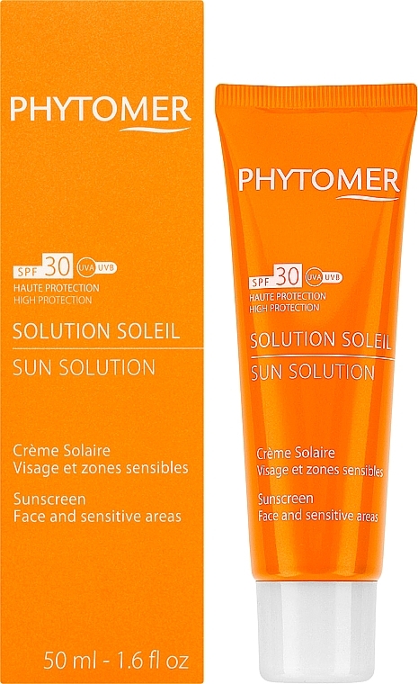 Сонцезахисний крем для обличчя і чутливих зон - Phytomer Sun Protective Cream Sunscreen SPF30 — фото N2