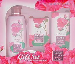 Духи, Парфюмерия, косметика Набор - BioFresh Rose of Bulgaria Gift Set (sh/gel/100ml + soap/50g + f/cr/30ml)