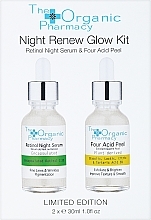 Парфумерія, косметика Набір для догляду за шкірою обличчя - The Organic Pharmacy Night Renew Glow Kit (ser/2x30ml)