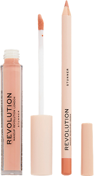 Набор для макияжа губ - Makeup Revolution Lip Contour Kit Stunner (lip/gloss/3ml + lip/pencil/1g) — фото N3