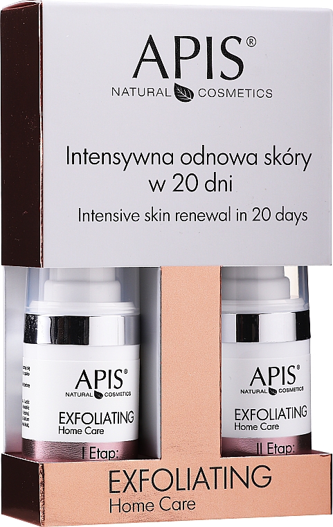 Домашний уход "Интенсивное обновление кожи за 20 дней" - Apis Professional Exfoliating Home Care (emuls/15ml + gel/15ml)