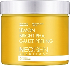 Отшелушивающие пады с экстрактом лимона - Neogen Dermalogy Lemon Bright Pha Gauze Peeling — фото N1