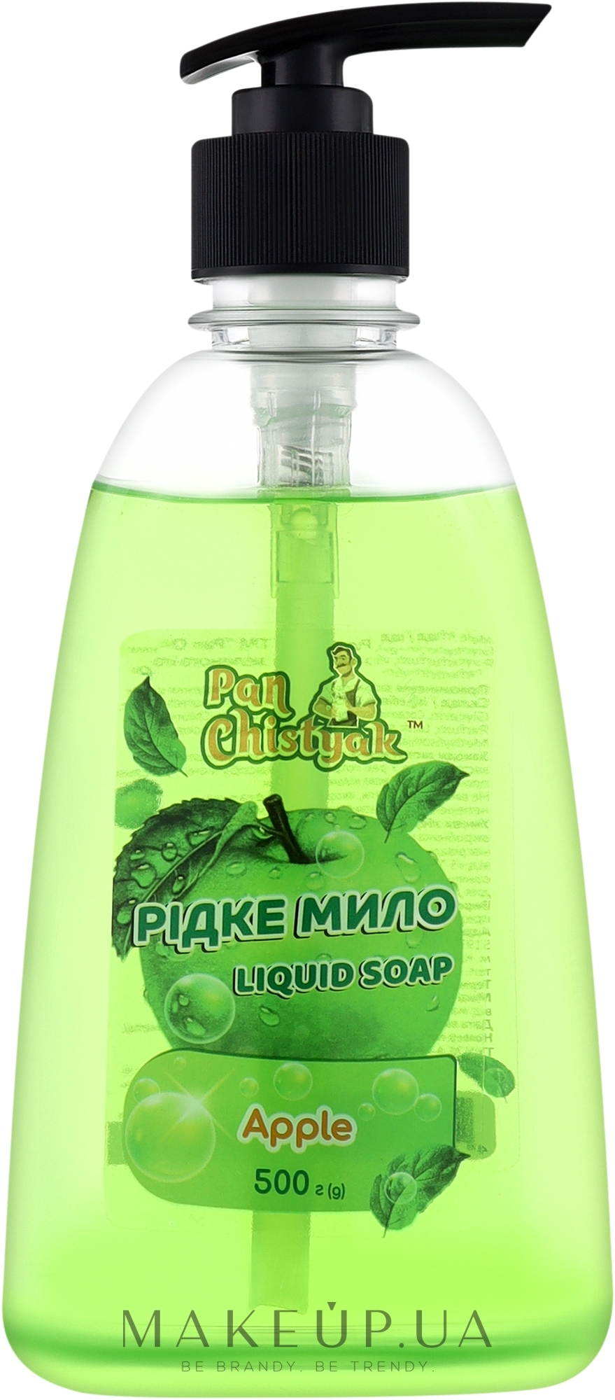 Жидкое мыло с ароматом зеленого яблока - Pan Chistyak — фото 500ml