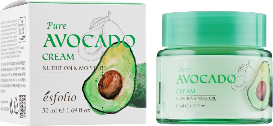 Крем для обличчя "Pure" з екстрактом авокадо - Esfolio Pure Avocado Cream