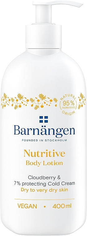 Лосьйон з морошкою для сухої та дуже сухої шкіри тіла - Barnangen Nordic Care Nutritive Body Lotion