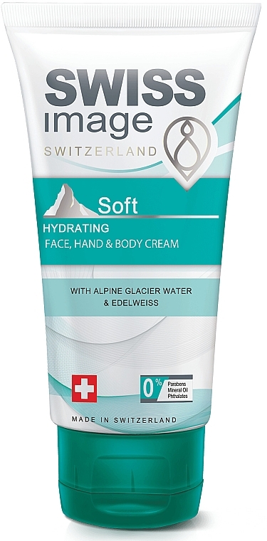 М'який зволожувальний крем для обличчя, рук і тіла - Swiss Image Soft Hydrating Face, Hand & Body Cream — фото N1