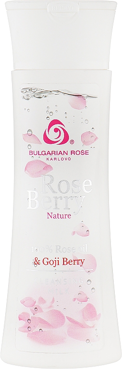 Очищающее молочко для лица с ягодой годжи - Bulgarian Rose Rose and Goji Berry Cleansing Milk